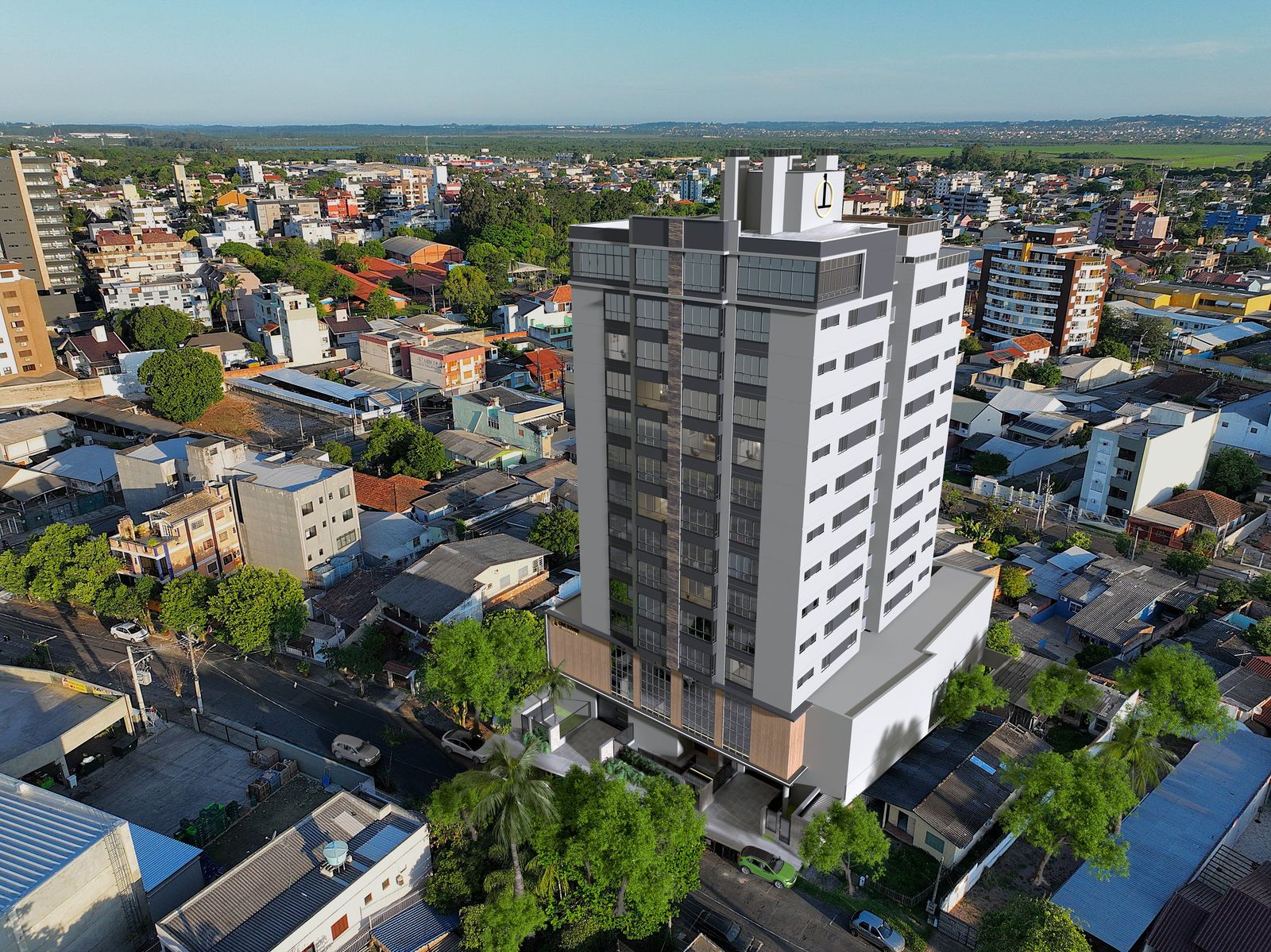 Vista aérea do One Tower Residence em Cachoeirinha