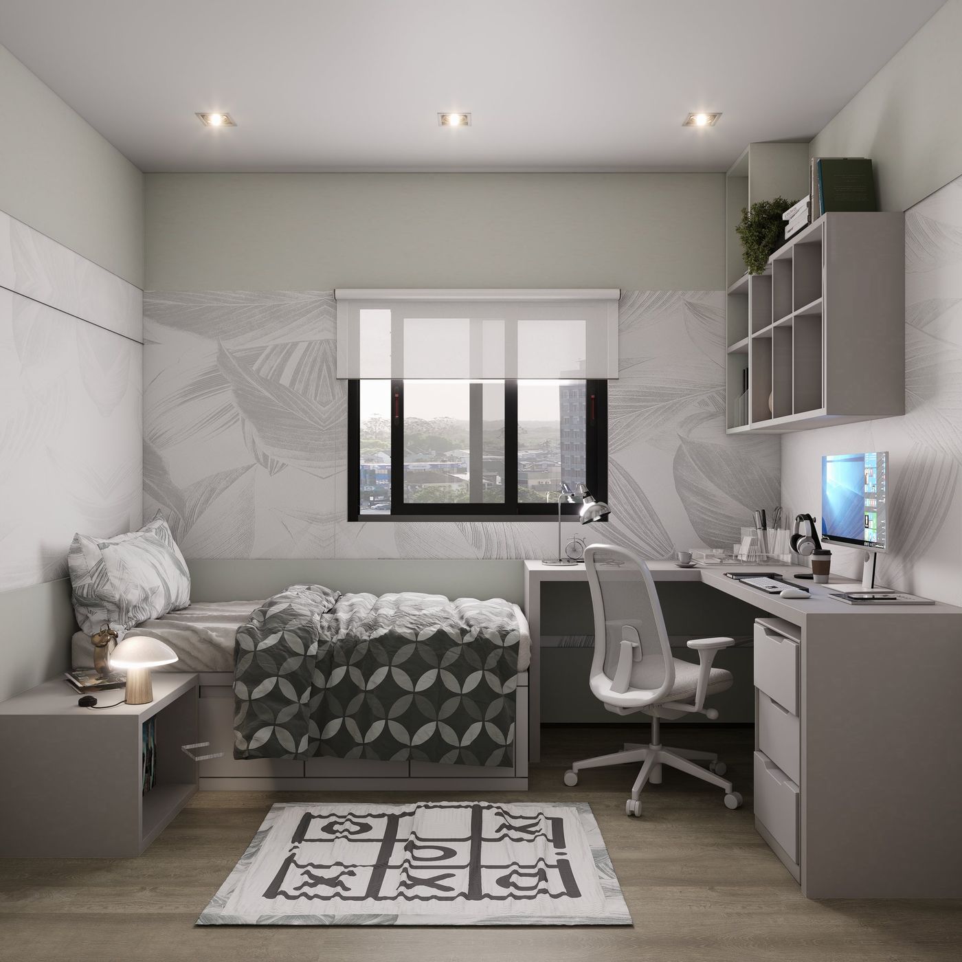 Suíte com home office